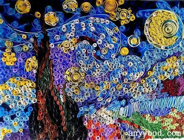 妙手生花—让人惊叹的卷纸画【批木网】