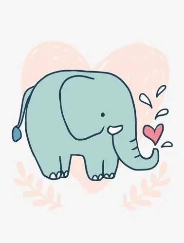 手绘大象