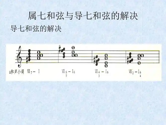 属七和 弦与导七和弦的解决 导七和弦的解决