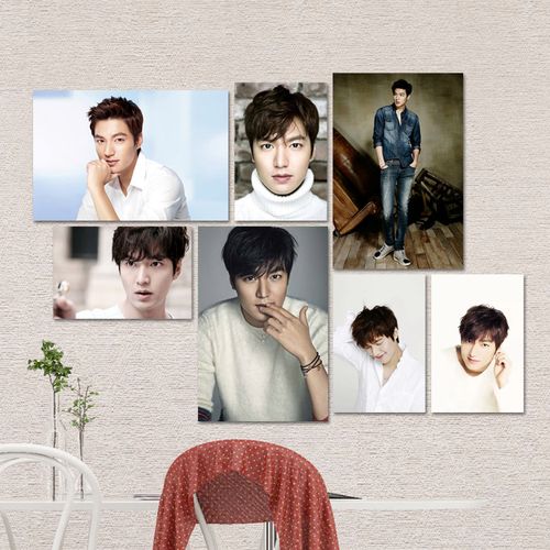 李敏镐海报 韩国男明星帅哥写真照片贴画 韩式烧烤料理店墙贴纸画