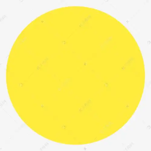 circle clipart黄色圆