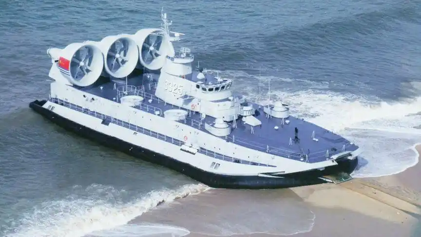 第五艘国产"野牛"气垫船现身 中国再添夺岛登陆利器