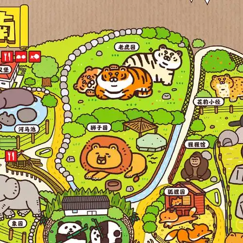 附动物园完整地图_豆豉雀-站酷zcool