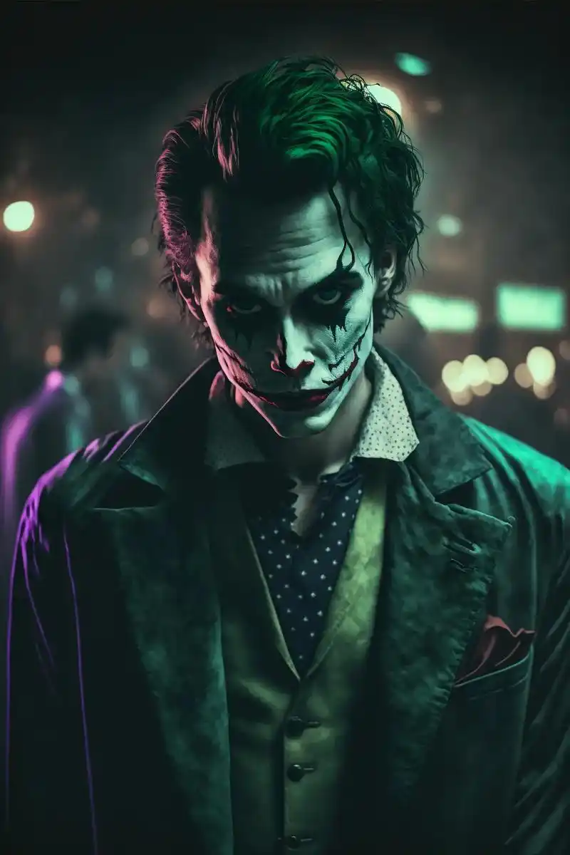 "干嘛那么严肃呢?"#ai绘画 #小丑 #希斯莱杰 #dc  - 抖音