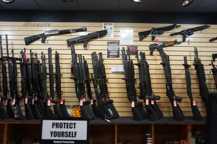中国网友逛美国枪店:枪型多,能试射绝对过瘾