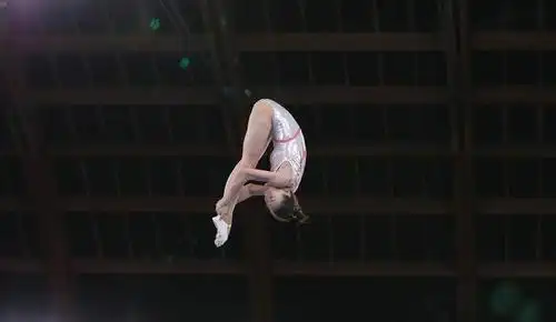 【gif】蹦床女神重大失误受伤 坐轮椅离场