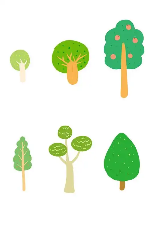 扁平化各种形状的树元素