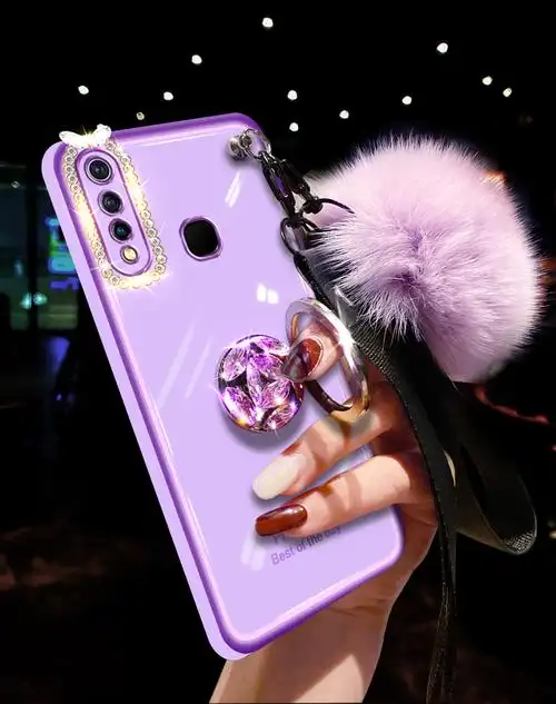 ahvbot vivoy5s手机壳女款v1934a全包镜头vivoz5i宽挂脖绳viviu3防摔v