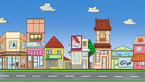 卡通街道