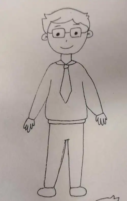 怎么画爸爸的简笔画