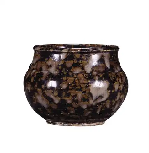 吉州窑玳瑁斑罐