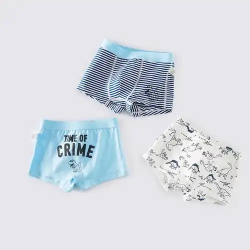 内裤新款儿童113岁四角男孩子学生纯棉男童童可爱内裤