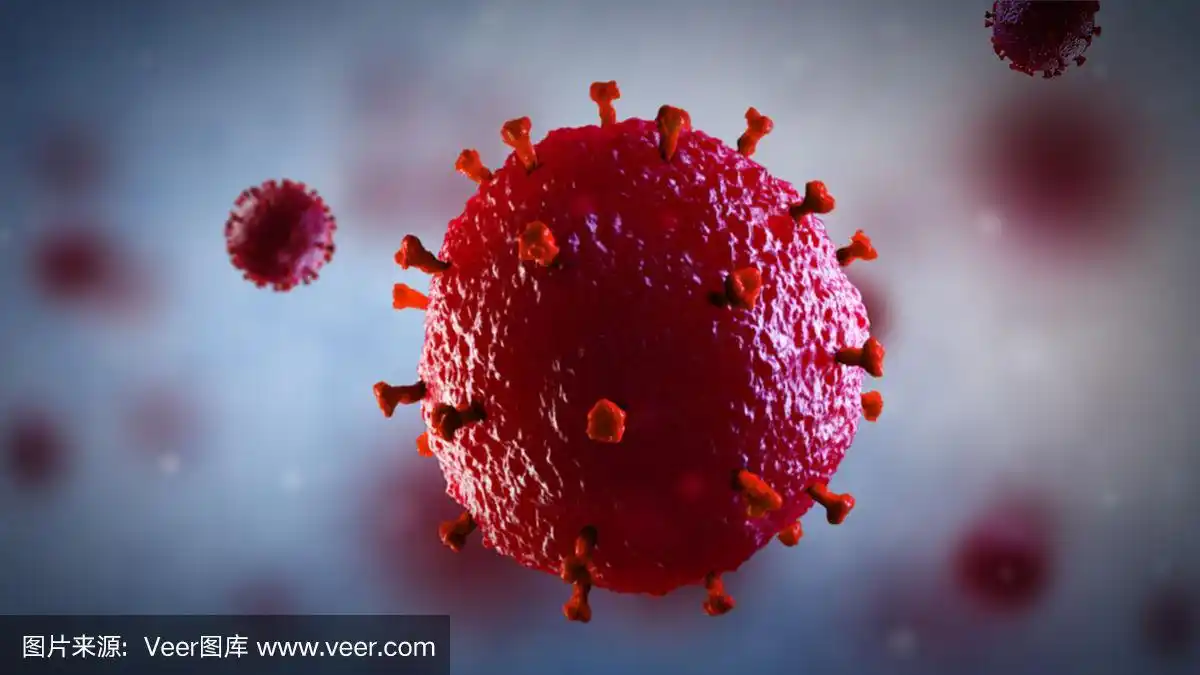 艾滋病毒的3d插图.医学的概念