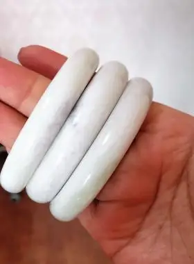 陕西西安蓝田玉兵马俑同款白玉镯子