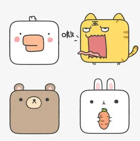 关键词  动物卡通装饰简笔画很多人喜欢用正方形画简笔画那么一只可爱