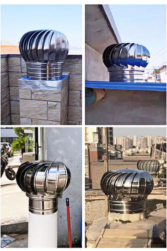 不锈钢动力风帽厂房屋顶通风屋面烟管管道排气室内新风系统