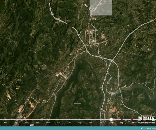 中国达州城卫星地图时间截止2019年8月