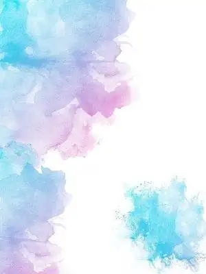 彩色泼墨水彩泼墨青年节五四png素材五四青年节元素