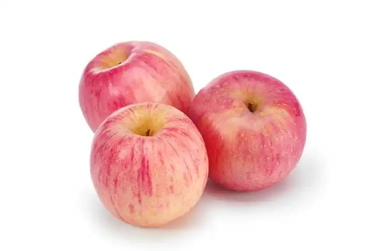 白底水果苹果三个苹果整个苹果新鲜水果