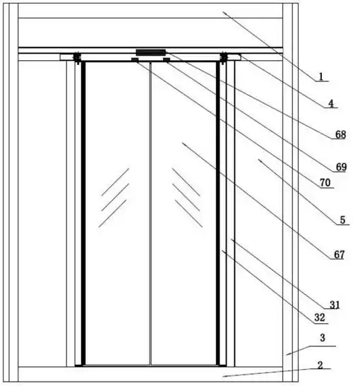 一种家用电梯的自动平开电梯门的制作方法
