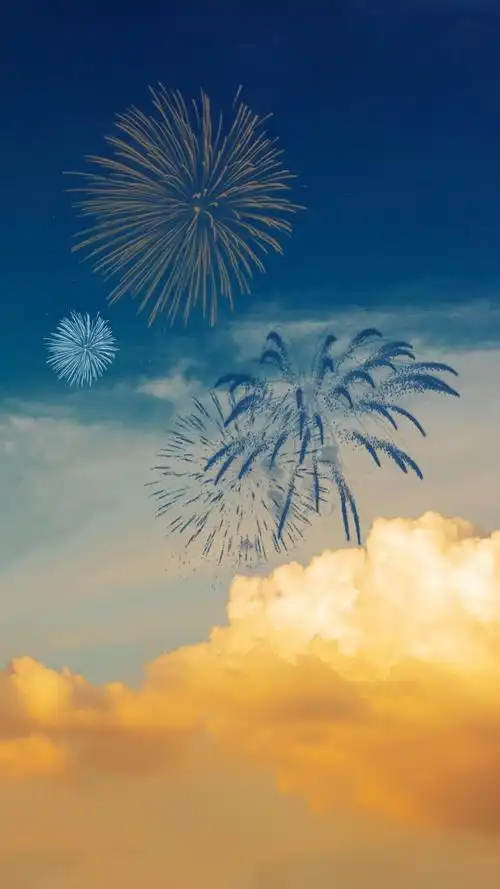 唯美绚烂烟花摄影,高清图片,手机壁纸