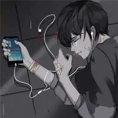 心累伤感头像男