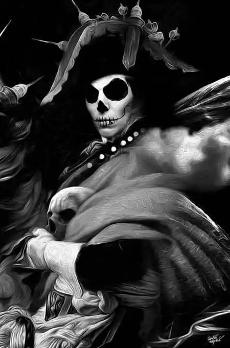 在这一组名为fantasmagorrik的系列作品之中,他向大