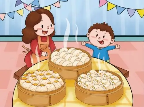 家长可以引导幼儿说一说大馒头是怎样做出来的?提高幼儿的学习兴趣.