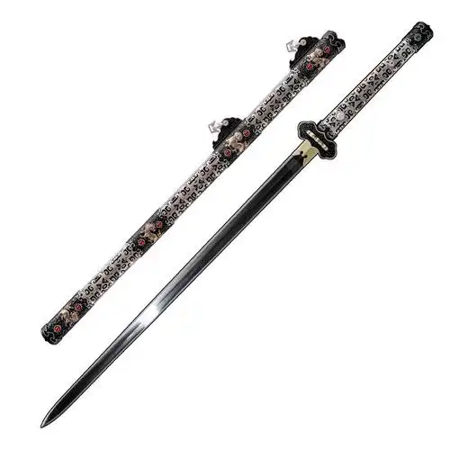 唐剑传世唐横刀剑长款一体花纹八面龙泉字号刀剑