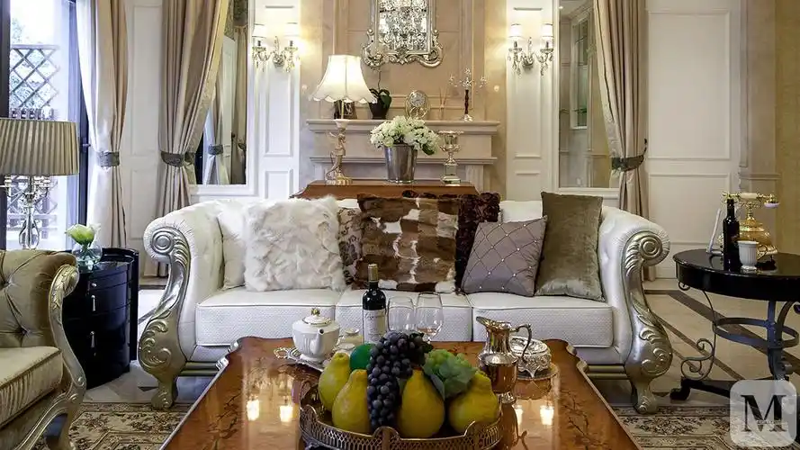 8万368㎡混搭别墅装修独栋别墅奢华欧美范