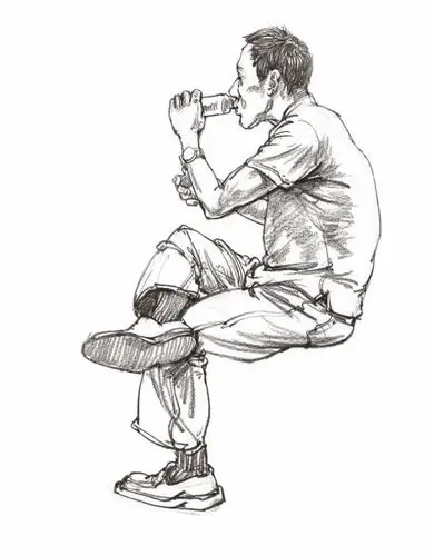 艺苑画室人物速写素材