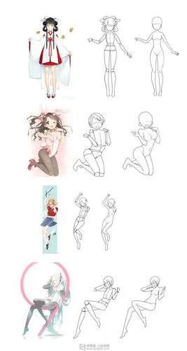 作业:动漫人体绘画学习之日式漫画人体比例画法与训练 - 用户4338