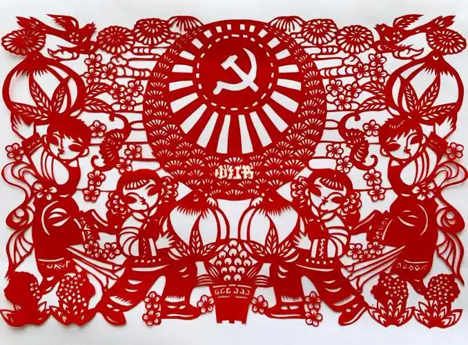 建党100周年剪纸剪纸刻纸剪纸兴趣爱好手工