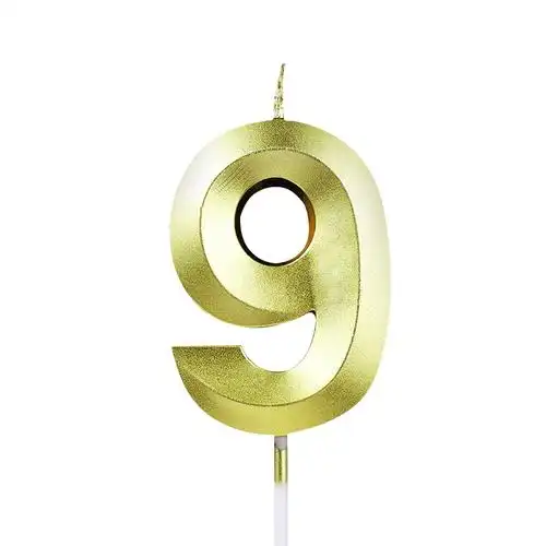 生日快乐数字蜡烛18岁创意单个大号金色蜡烛生日蛋糕烘焙装饰摆件