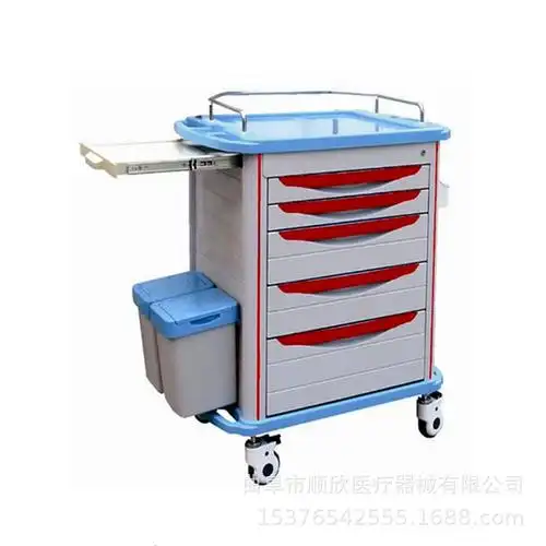 abs送药车加厚icu抢救车手术急救药品麻醉车-阿里巴巴