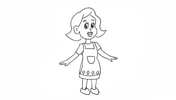 妈妈简笔画彩色画法步骤怎么画妈妈