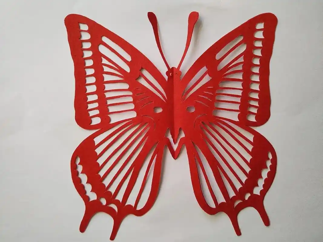 手工剪纸的日常练习蝴蝶图案喜欢的可以自行保存打印