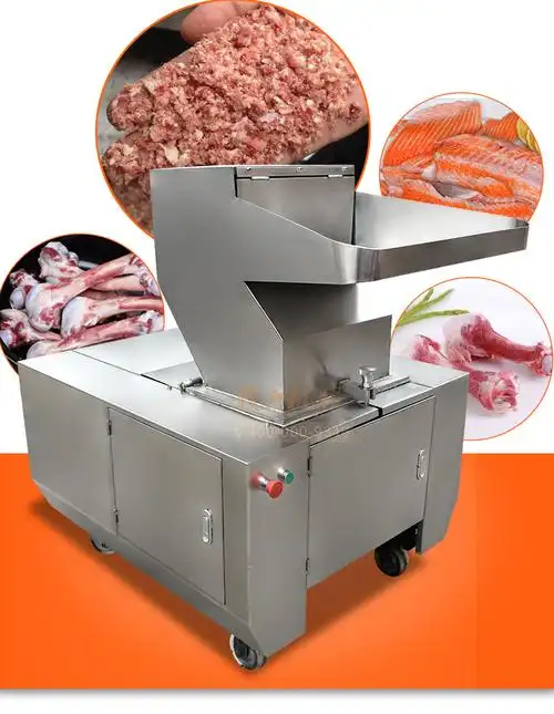 碎牛骨猪骨头碎骨机骨类粉碎成颗粒设备