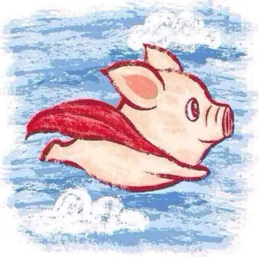 卡通头像ing飞天小猪