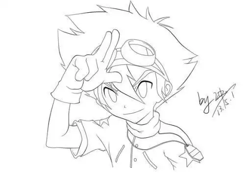 八神太一简笔画