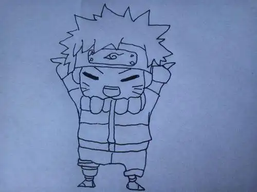 火影鸣人q版简笔画