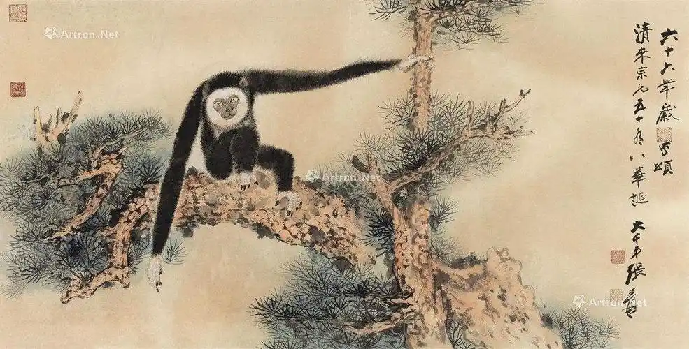 中国古画中的长臂猿究竟是哪种