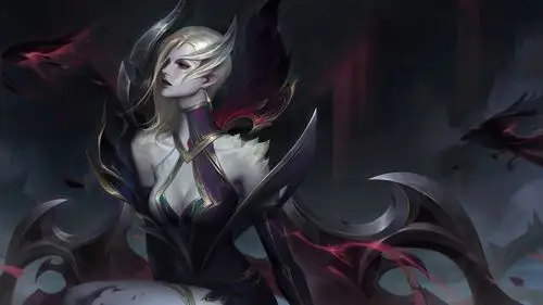 lol英雄联盟堕落天使魔女同人莫甘娜4k游戏壁纸