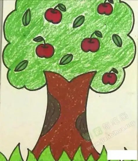 大树简笔画幼儿作品