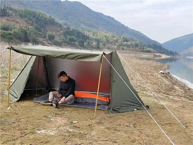 户外生存装备定制庇护所式帐篷bushcraft公园党野外生存军幕露营