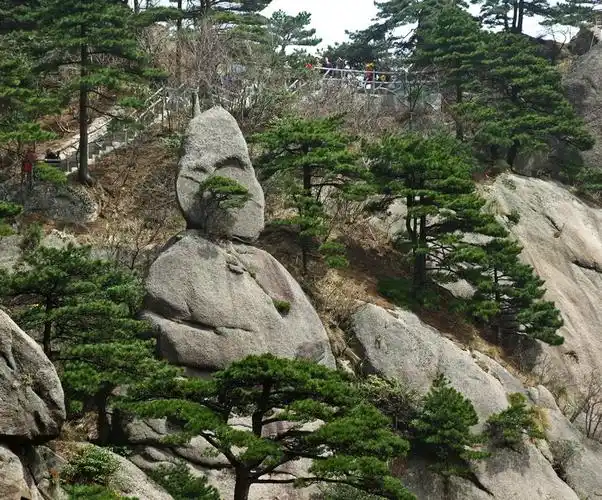 翻越莲花岭,仰望黄山第一峰