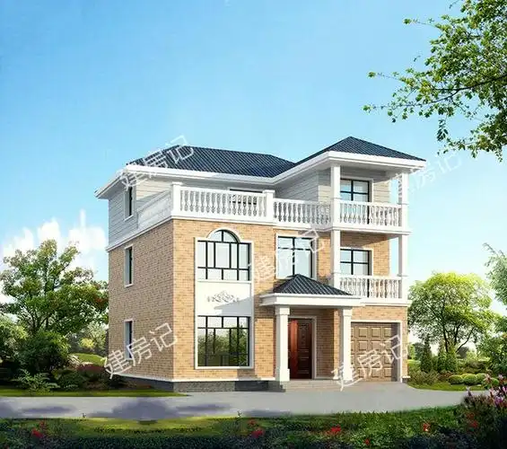 带露台三层农村别墅,建成后足以让村里人刮目相看