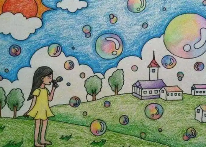 大自然的画作文400字