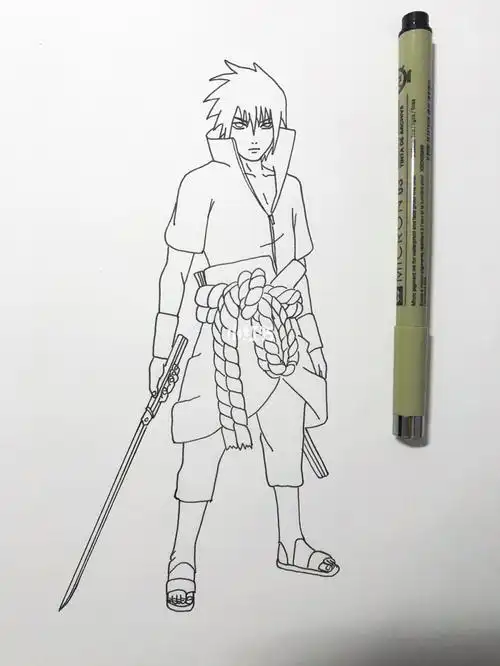 佐助简笔画佐助简笔画帅气