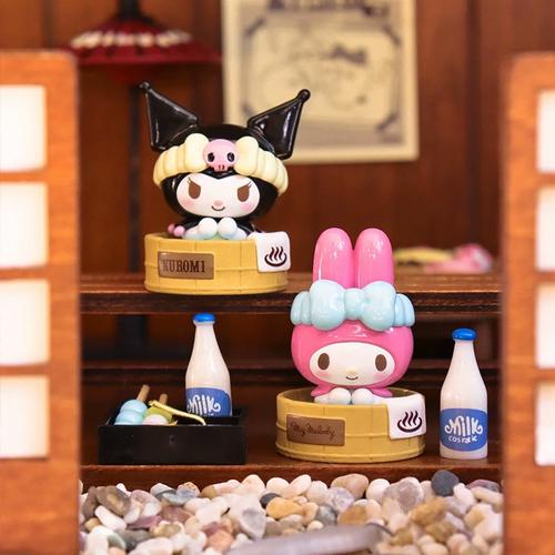 正版三丽鸥家族mini温泉系列盲袋盲盒库洛米帕恰狗手办摆件礼物